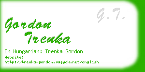 gordon trenka business card